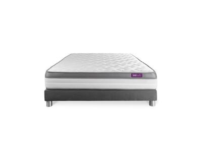 SEPTNUITS Ensemble sommier matelas 140x200 Memo zen M&eacute;moire de forme - 26 cm - Ferme -  
