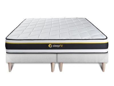 SLEEPFIT Ensemble double sommier 80x200 + matelas SOFT 160x200