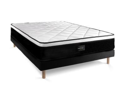 PRESTIGE LITERIE Matelas sommier 160x200 ressorts ensach&eacute;s et m&eacute;moire de forme Suite