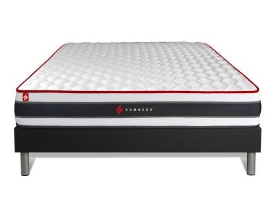 SOMNESS Matelas sommier 180x200 ressorts ensaches et memoire de forme  Energy 