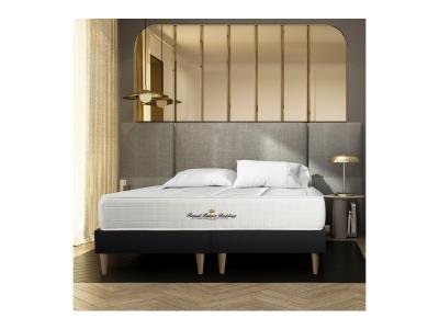 ROYAL PALACE BEDDING Ensemble Windsor Ressorts ensach&eacute;s et m&eacute;moire de forme Double sommiers Noir