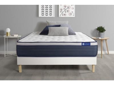 ACTISOM Ensemble matelas M&eacute;moire de forme ACTIMEMO MAX 90x190 cm Maxi &eacute;paisseur 7zones de confort + sommier