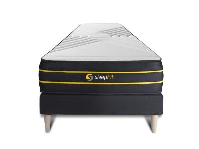 SLEEPFIT Ensemble 90x190 matelas ULTRA + sommier kit noir