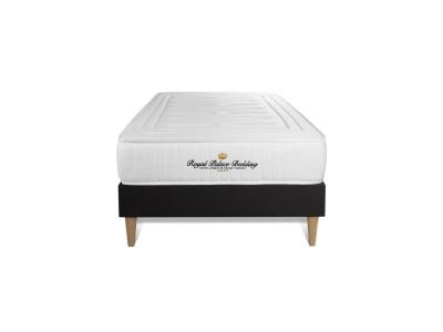 ROYAL PALACE BEDDING Ensemble matelas sommier Lancaster 90 x 190 cm - Couleur : Noir - Noir