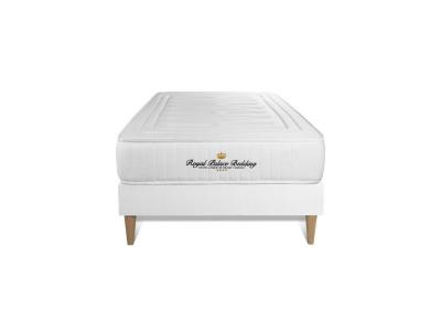 ROYAL PALACE BEDDING Ensemble Matelas &agrave; m&eacute;moire de forme Nottingham 90x200 sommier KIT blanc