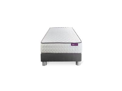 SEPTNUITS Ensemble matelas Memoire de forme avec sommier gris Memo
