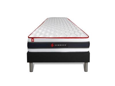 SOMNESS Ensemble sommier et matelas ressorts ensaches et memoire de forme