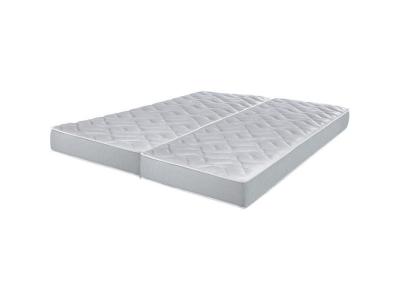  Matelas 2x70x190 Wave - Mousse - Hauteur 19 cm - 3 zones - Soutien ferme