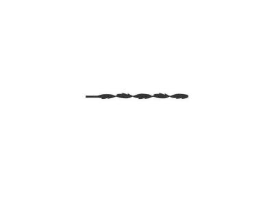 MAXICRAFT Carte de 12 lames torsad&eacute;es 130mm bois/plastique - 