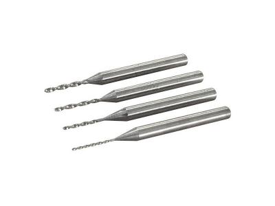 MAXICRAFT  71117 Jeu de 4 Forets au Carbure de Tungst&egrave;ne &oslash; 0,6 &agrave; 1,2 mm