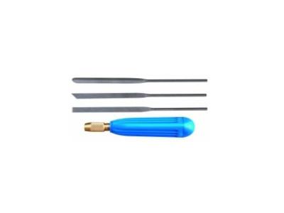 CENTRALE BRICO Maxicraft 90023 Jeu de 3 Outils de sculpture &agrave; bois b&eacute;dane/plat/demi-ronde