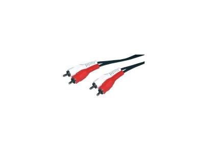 MCL C&acirc;ble audio st&eacute;r&eacute;o 2 x rca m&acirc;le m&acirc;le - 1.5m MC705-1.5M