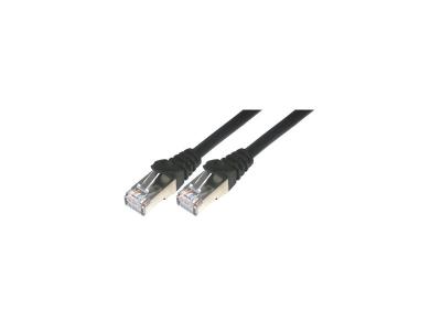 MCL  Samar FCC6BM-0.5M/N Cordon de brassage RJ45 CAT 6 F/UTP 50cm Noir