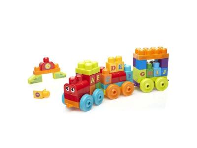MEGA BLOKS  DXH35 Building Basics Train d'apprentissage ABC