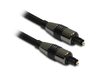 METRONIC C&acirc;ble audio premium fibre optique m&acirc;le/m&acirc;le Toslink 2 m - Noir