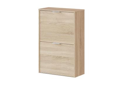 Pegane Armoire &agrave; chaussures - Ch&ecirc;ne clair