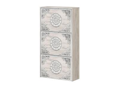 Pegane Meuble &agrave; chaussures - Ch&ecirc;ne gris blanchi