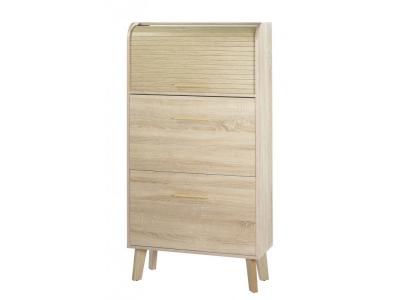 Meuble &agrave; Chaussures Ch&ecirc;ne - Coloris Rideau: Rideau Ch&ecirc;ne