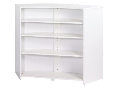 Meuble Bar, Meuble Comptoir Blanc 135 cm - Coloris: Rock 451