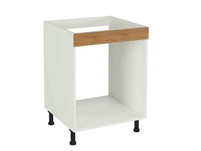 PEGANE Meuble bas de cuisine pour four coloris ch&ecirc;ne cortez - hauteur 85 x longueur 60 x profondeur 58 cm