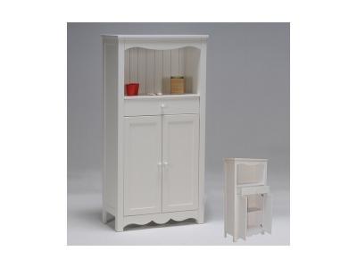Meuble de rangement EMMA 2 portes + 1 tiroir / Blanc