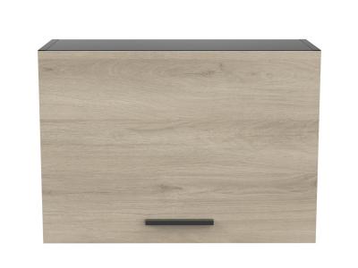  Meuble pour hotte coloris chene kronberg, noir mat - Longueur 60 x Hauteur 42 x Profondeur 30 cm --