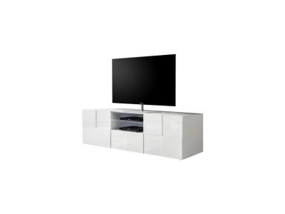 NADA Calicosy - Meuble tv 2 Portes 1 Tiroir L181 cm - Dama Blanc - Blanc