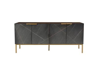 RENDEZ VOUS DECO Meuble TV en ardoise et bois de manguier 135 cm