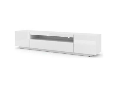 SALONE SRL Meuble tv aura 200 cm blanc mat / blanc brillant