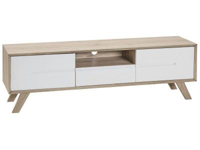 BELIANI Meuble tv de style moderne en mdf haut de gamme