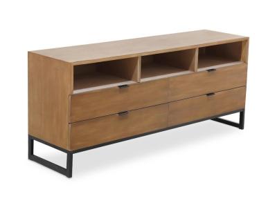 COTECOSY Meuble TV avec 4 Tiroirs et 3 Niches FOCILI
