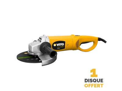 VITO Meuleuse d'angle 2000W  T&ecirc;te acier + Disque &agrave; tronconner 230 mm