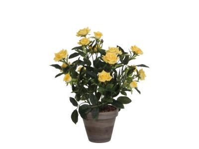 Plante artificielle Jaune Polyester H33xl25xL25cm