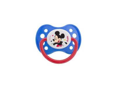 DODIE  Sucette +6 mois 'Duo Mickey' silicone avec anneau
