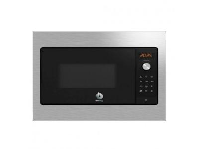 BALAY  3CG5142X3 Micro-ondes int&eacute;grable avec Grill 20L 800W Noir/Inox