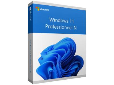 MAICROSOFT Windows 11 Professionnel N (Pro N) - 64 bits - Cl&eacute; licence &agrave; t&eacute;l&eacute;charger 