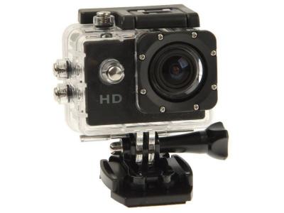 YONIS Mini Cam&eacute;ra Sport HD 720P Etanche 30M Ecran 1.5' Photos Vid&eacute;o Angle 140&deg; Noir + SD 32Go