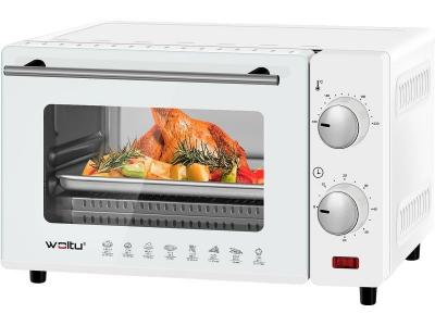 WOLTU Mini Four &Eacute;lectrique 10L -  - Blanc - 650W - Chauffage d&eacute;cong&eacute;lation cuisson r&ocirc;tissage grillage 