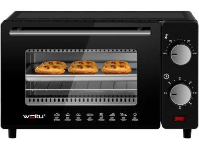 WOLTU Mini Four &Eacute;lectrique 10L -  - Noir - 650W - Chauffage d&eacute;cong&eacute;lation cuisson r&ocirc;tissage grillage 