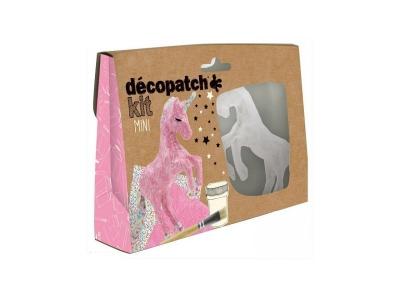 DECOPATCH Boite cr&eacute;ative D&eacute;copatch Avenue Mandarine Mini Kit Licorne