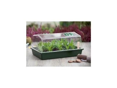 NATURE Mini serre terrine et couvercle ventil&eacute; 37x24x18 xm (Lot de 2)
