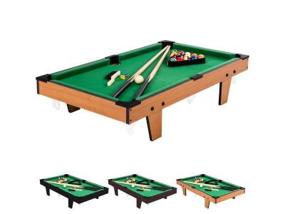 MAXSTORE Mini table de billard 92x52x19cm, bois clair + accessoires