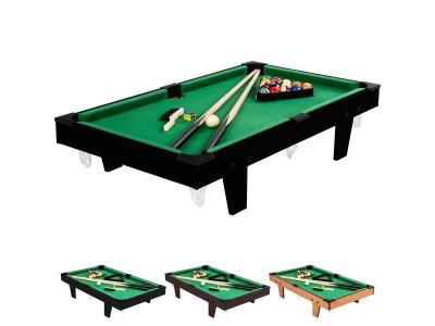 MAXSTORE Mini table de billard 92x52x19cm, noir + accessoires