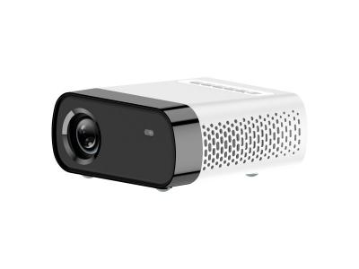 YONIS Mini Videoprojecteur LED LCD 1800 Lumens Support 1080P Bluetooth WiFi pour Partage d'&eacute;cran Blanc