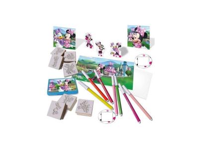 MULTIPRINT  Coloriage Minnie Mouse 17 pi&egrave;ces rose