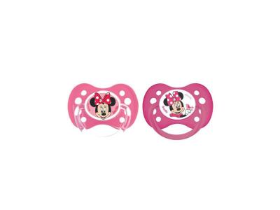 DODIE  Sucette +6 mois 'Duo Minnie' silicone avec anneau