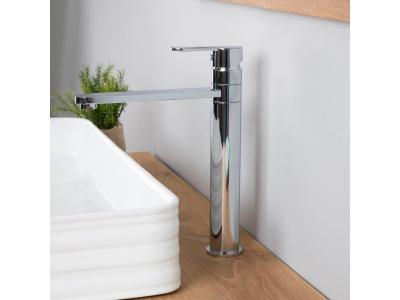 WANDA COLLECTION Mitigeur haut pour vasque salle de bain Corrib chrome - Gris