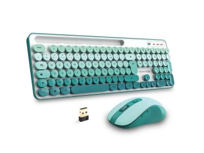 ADVANCE Clavier souris sans fil avec technologie RF 2.4 GHz, 1600 dpi, 6 boutons, AZERTY Fran&ccedil;ais. 
