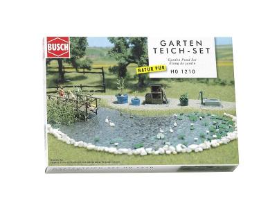 BUSCH  Set garden pond-H0 - Trains miniatures : d&eacute;cors