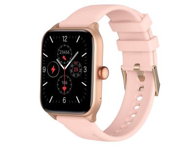 RIVERSONG Montre Connect&eacute;e Commande Intelligente Fonction Appel Suivi Sant&eacute; rose